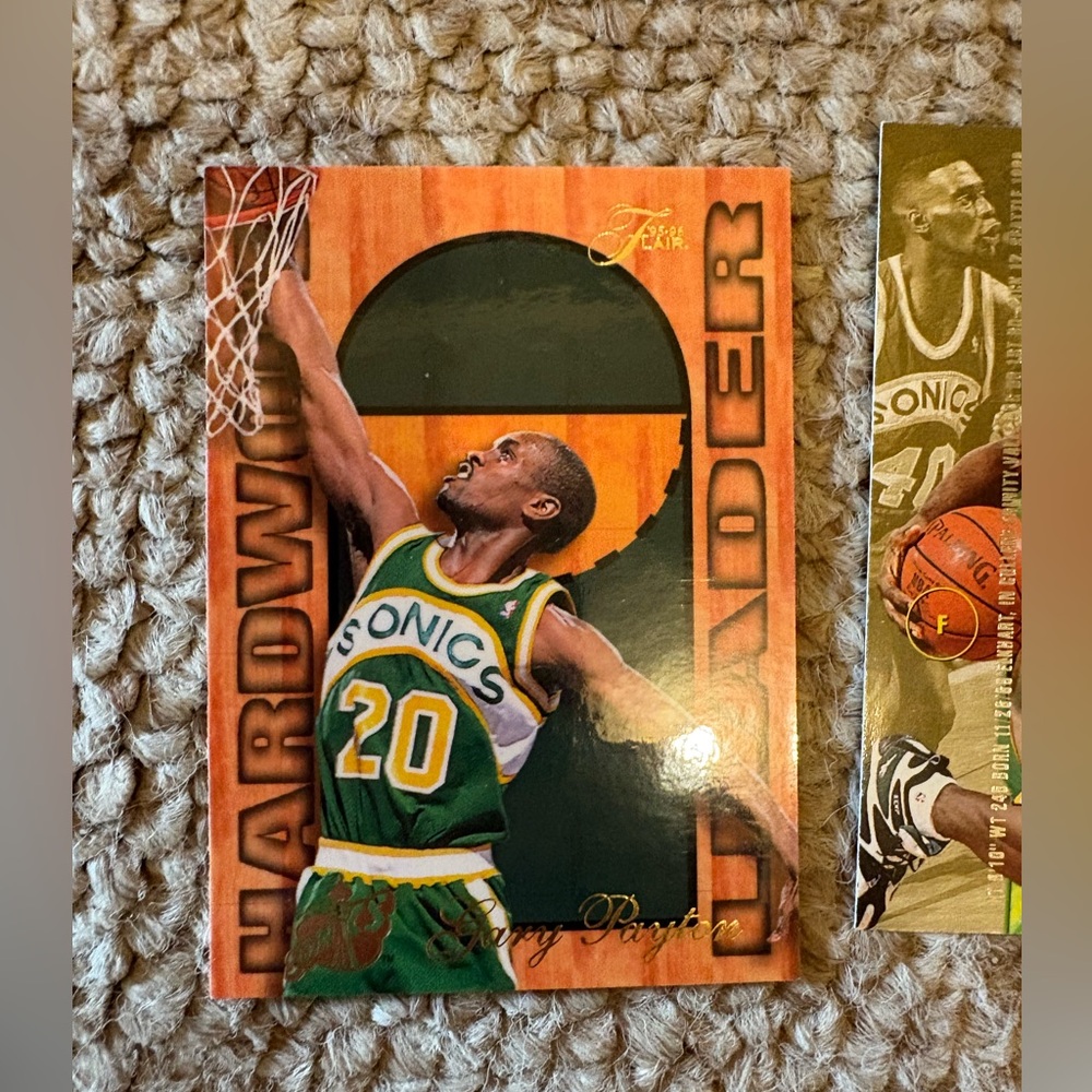6 Seattle Supersonics Trading Cards-Rare cards Gary Payton and Shawn Kemp - Picture 6 of 14